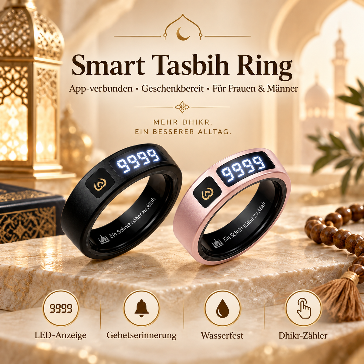 Noor Tasbih Ring