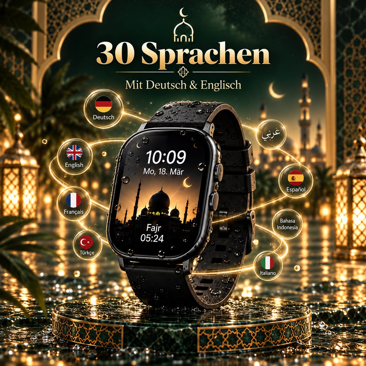 30 Sprachen auf der Taqwa, mit Deutsch und Englisch